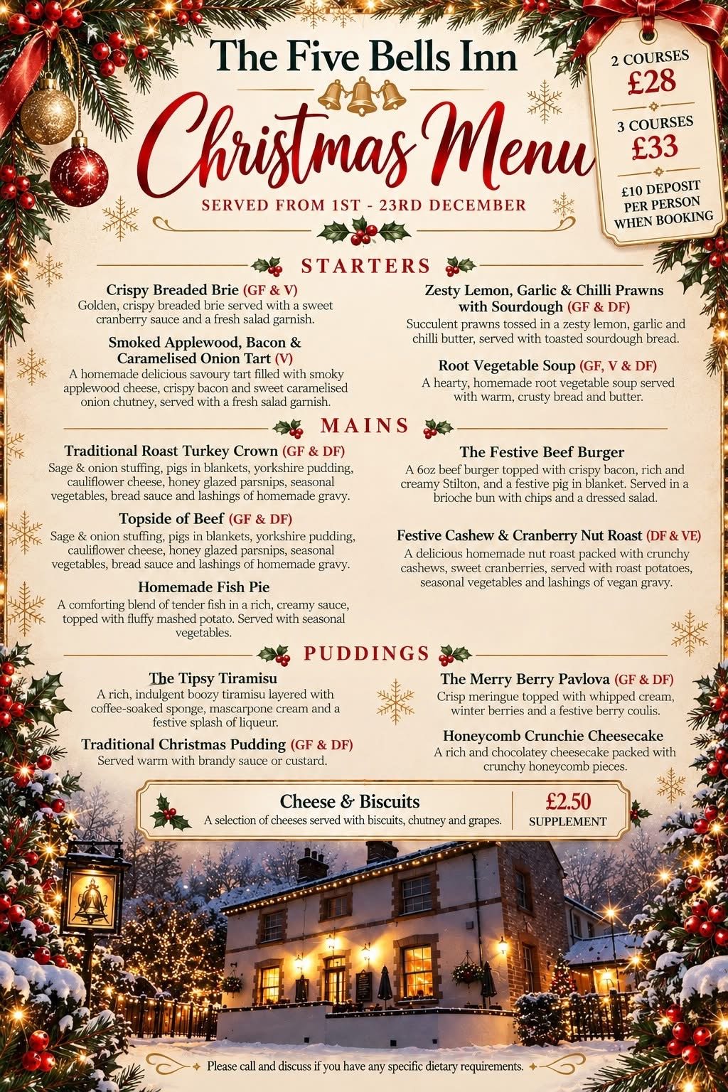 CHRISMAS MENU